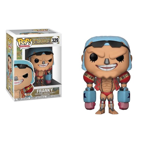 NIB - Funko Pop One Piece" Franky #329  + Plastic Protector Case - Picture 1 of 5